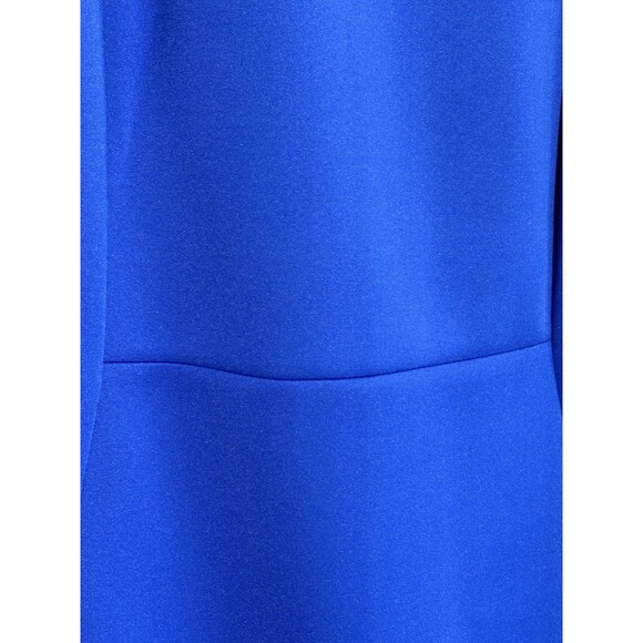 Calvin Klein Sheath Dress Womens 16W Blue Scuba Crepe Princess Seam Sleeveless - Picture 5 of 15